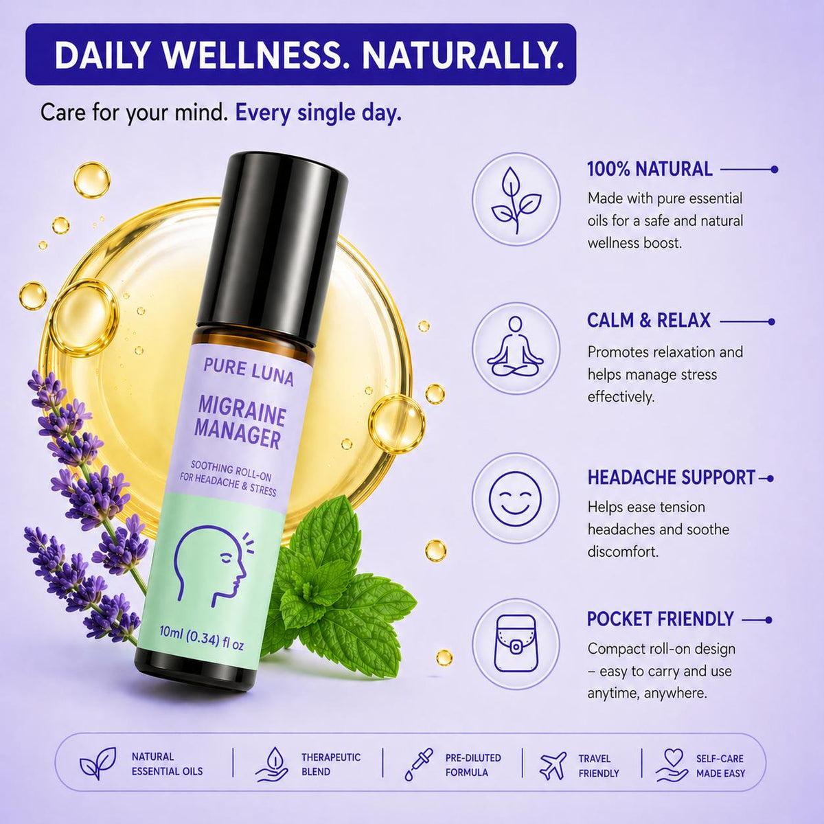 Migraine Manager Roll-On